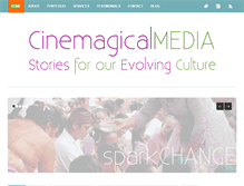 Tablet Screenshot of cinemagicalmedia.com